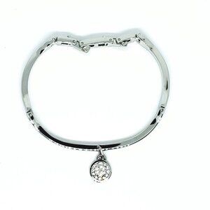 Anne Klein Silver Tone Rhinestone Bracelet